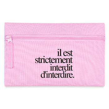 It is strictly forbidden to prohibit - Pencil Case - pink - Front