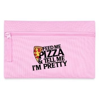 Pizza Slice Pop Art - Federtasche - Rosa - Vorne