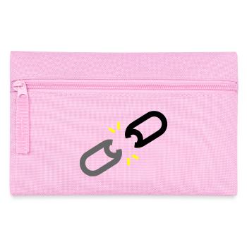 Gesprengte Kette Freiheit - Federtasche - Rosa - Vorne