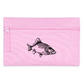 Vintage carp - fierce carp fish - Pencil Case - pink - Front