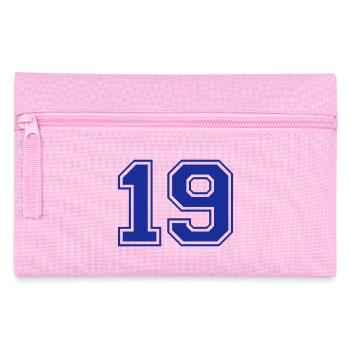 19 - Nummer - Zahl - Federtasche - Rosa - Vorne
