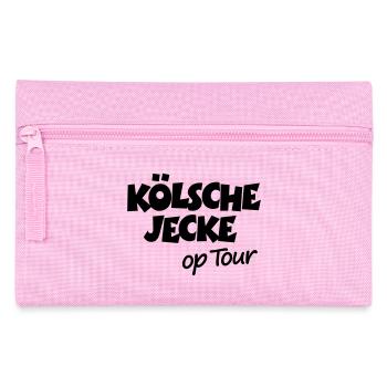 Kölsche Jecke op Tour - Köln Kölner Unterwegs - Federtasche - Rosa - Vorne