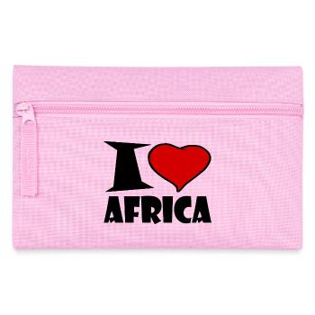 Afrique - Afrique- J'aime l'Afrique - Trousse - rose - Devant