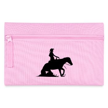 Pferdesport Westernreiten - Reining - Federtasche - Rosa - Vorne
