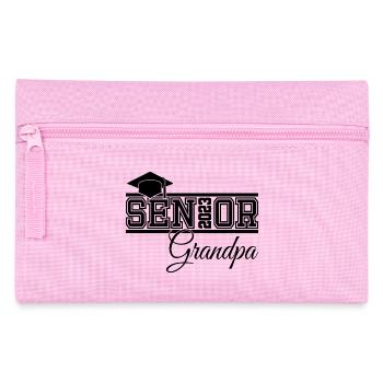Senior 2023 Opa stolzer Opa von Absolventen - Federtasche - Rosa - Vorne