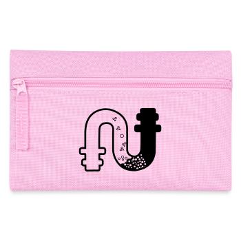 Transparent clogged sewage pipe gooseneck - Pencil Case - pink - Front