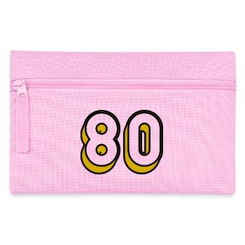 80. 80 YEARS. 80TH ANNIVERSARY. 80 YEARS ANNIVERSARY - Pencil Case - pink - Front