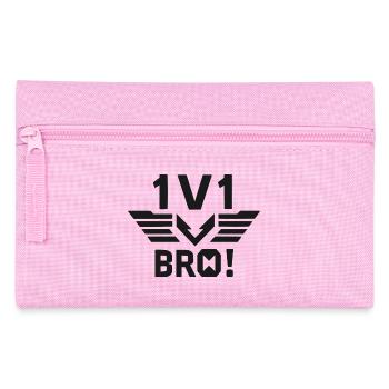 1v1 Bro - Pencil Case - pink - Front