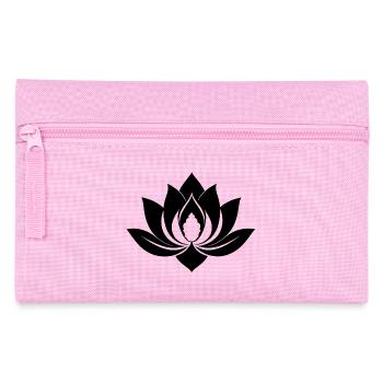 Schwarzer Lotus - Federtasche - Rosa - Vorne