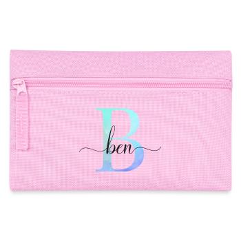 B| Monogramm | Name | Ben | Watercolor - Federtasche - Rosa - Vorne