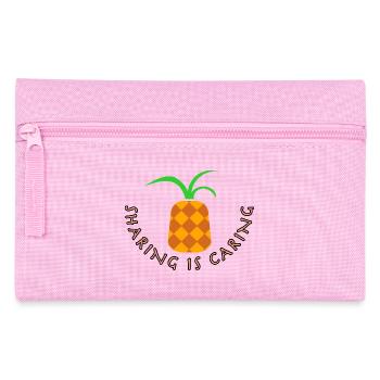 Ananas - sharing is caring - Federtasche - Rosa - Vorne