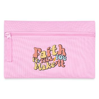 Faith It Till You Make It - Pencil Case - pink - Front