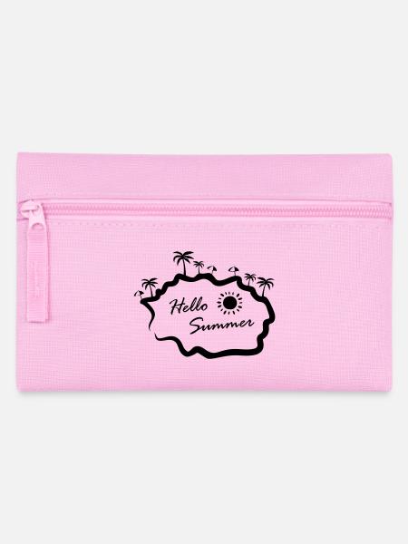 Hello Summer Insel Palmen - Federtasche - Rosa