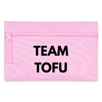 Team Tofu – Vegan Statement - Federtasche - Rosa - Vorne