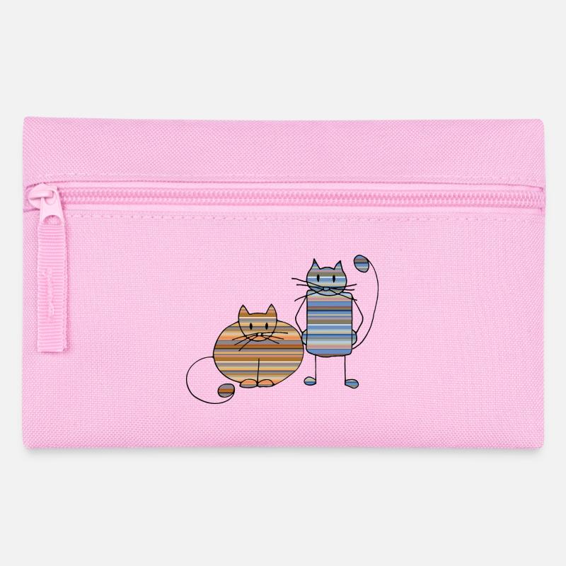 Cats - Pencil Case - pink