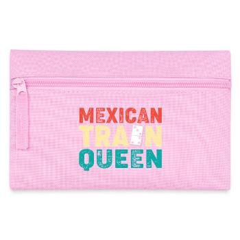 Domino Mexican Train - Federtasche - Rosa - Vorne