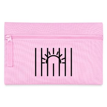 Sun Behind Bars Prison - Pencil Case - pink - Front