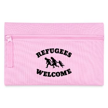 Refugees Welcome - Pencil Case - pink - Front