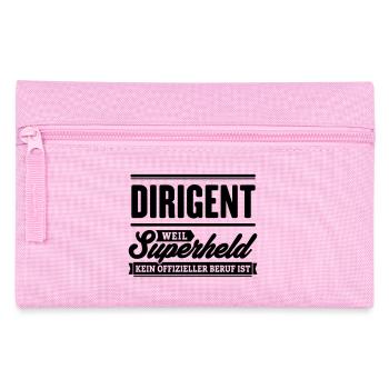 Superheld Dirigent - Federtasche - Rosa - Vorne