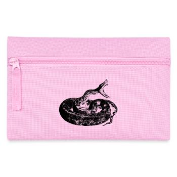 Snake Illustration Terrarium Reptilien - Federtasche - Rosa - Vorne