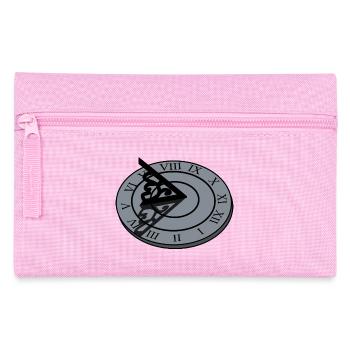 clock time clock time hourglass hourglass140 - Pencil Case - pink - Front