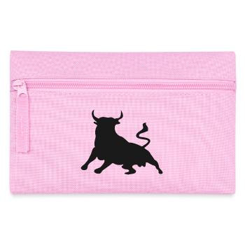 Bulle Stier - Federtasche - Rosa - Vorne