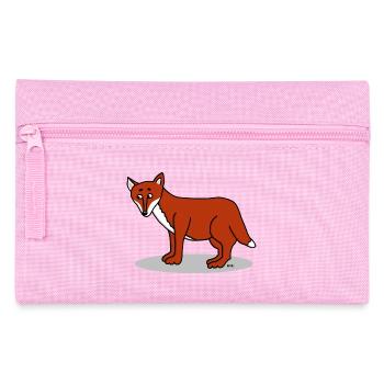 Natur Wild Wald Rotwild Fuchs - Federtasche - Rosa - Vorne
