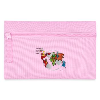 Le football relie les mondes - Les gardiens d'Orbis - Trousse - rose - Devant