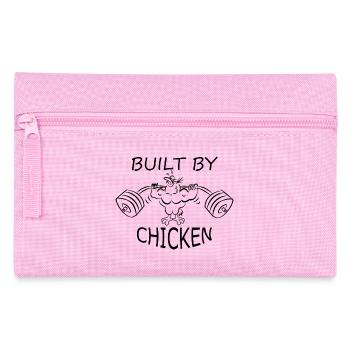 Built by chicken Hantel Fitnesstudio - Federtasche - Rosa - Vorne
