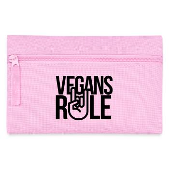 vegans rule - Pencil Case - pink - Front