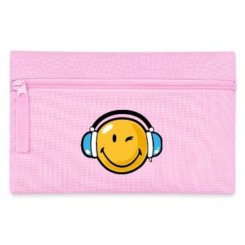 Smiley headphones - Federtasche - Rosa - Vorne