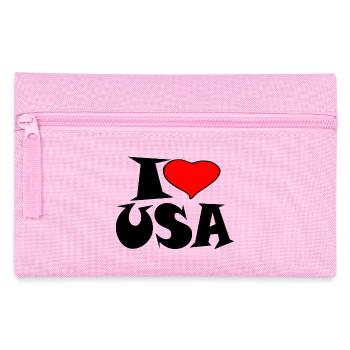 America - I Love Usa - Pencil Case - pink - Front