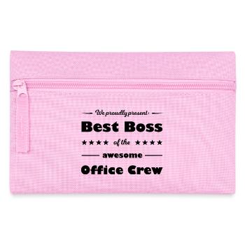 The best office - Pencil Case - pink - Front