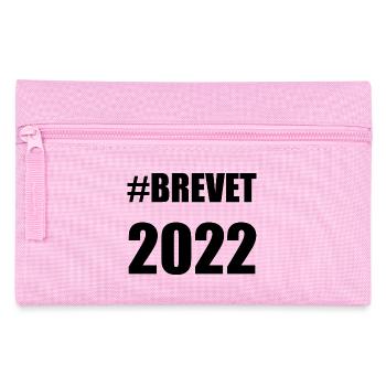 BREVET. BRAVO. FELICITATIONS. EXAMEN. ANNIVERSAIRE - Trousse - rose - Devant