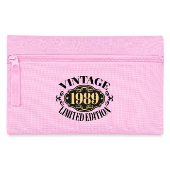 Vintage 1989 35e anniversaire Hommes Femmes, 35 ans - Trousse - rose - Devant