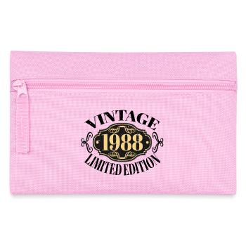 Jahrgang 1988 - 34 Jahre alt, Geschenk zum 34. Geburtstag - Federtasche - Rosa - Vorne