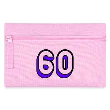 60. BIRTHDAY. HAPPY BIRTHDAY - Pencil Case - pink - Front