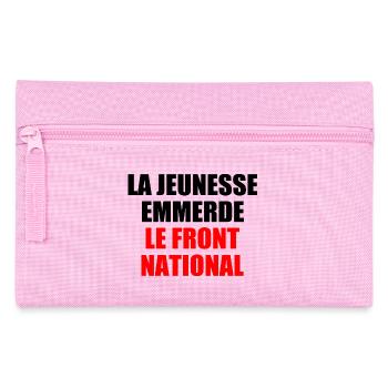 la jeunesse emmerde front national - Trousse - rose - Devant