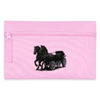 Carriage with modern chrome rims - Pencil Case - pink - Front