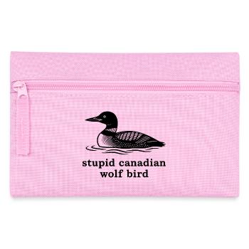 Stupide oiseau loup canadien - Trousse - rose - Devant