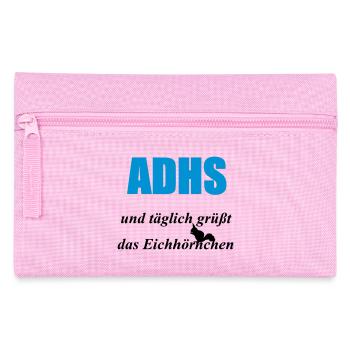 ADHS Eichhörnchen Geschenk - Federtasche - Rosa - Vorne