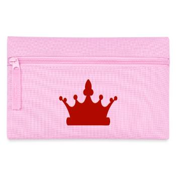 Königliche Krone - Federtasche - Rosa - Vorne