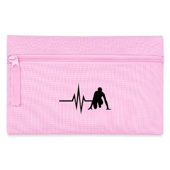 My heart beats for Running - Sprint Jogging Fit - Pencil Case - pink - Front