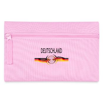 Deutschland Schwarz-Rot-Gold - Federtasche - Rosa - Vorne