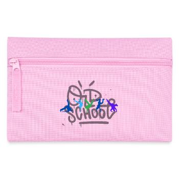 Silhouettes dynamiques d’acrobates en couleur - Trousse - rose - Devant