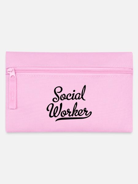 Sozialarbeiter - Federtasche - Rosa