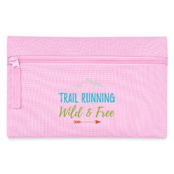 Trail Running – Wild and Free - Pencil Case - pink - Front