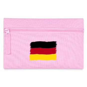 Deutschland Farben schwarz rot gold - Federtasche - Rosa - Vorne