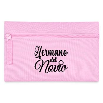 Hermano del Novio Groom's Brother Wedding Gift - Pencil Case - pink - Front