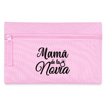 Mama de la Novia Bride's Mother Wedding Gift - Pencil Case - pink - Front